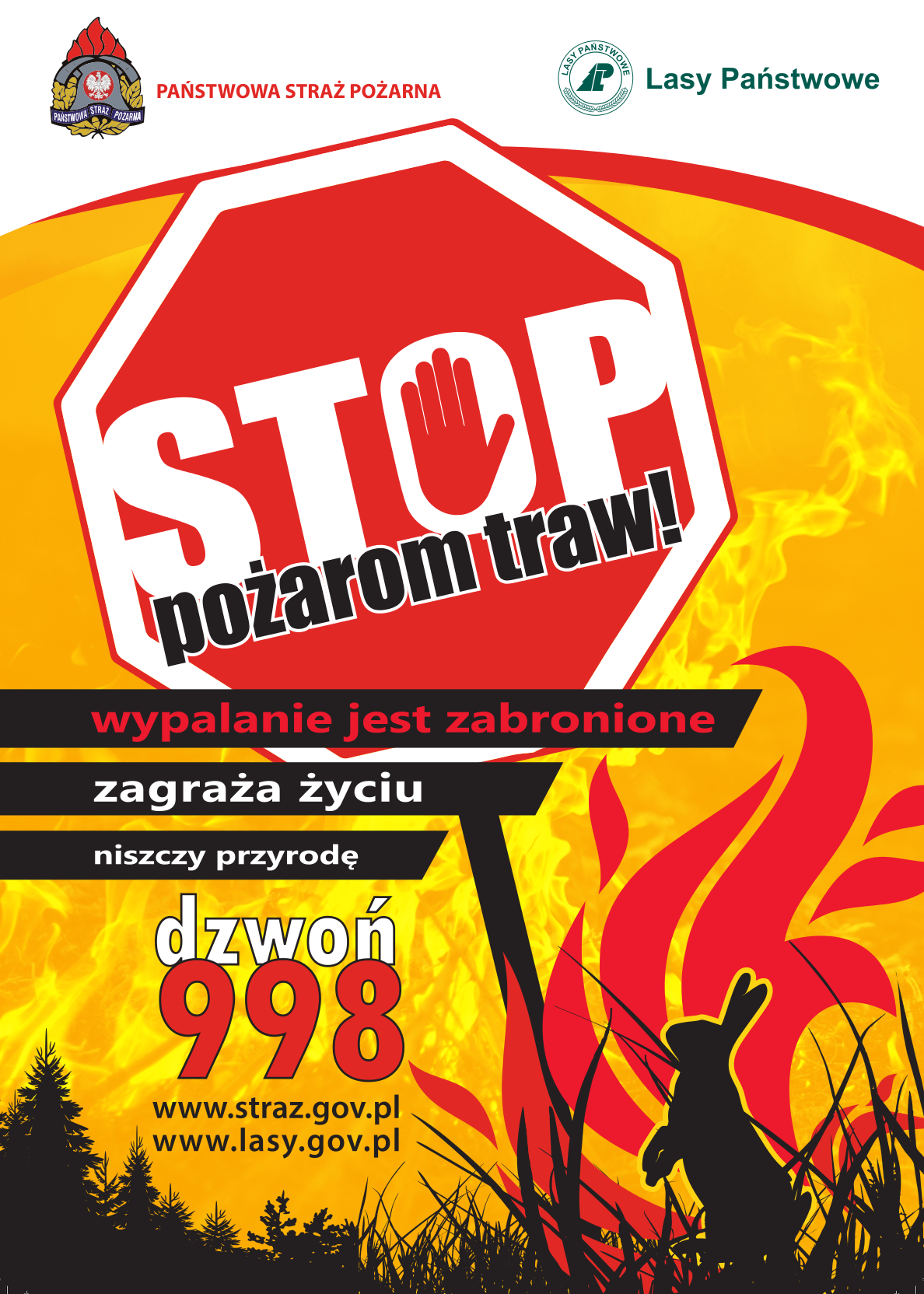 STOP pożarom traw_plakat
